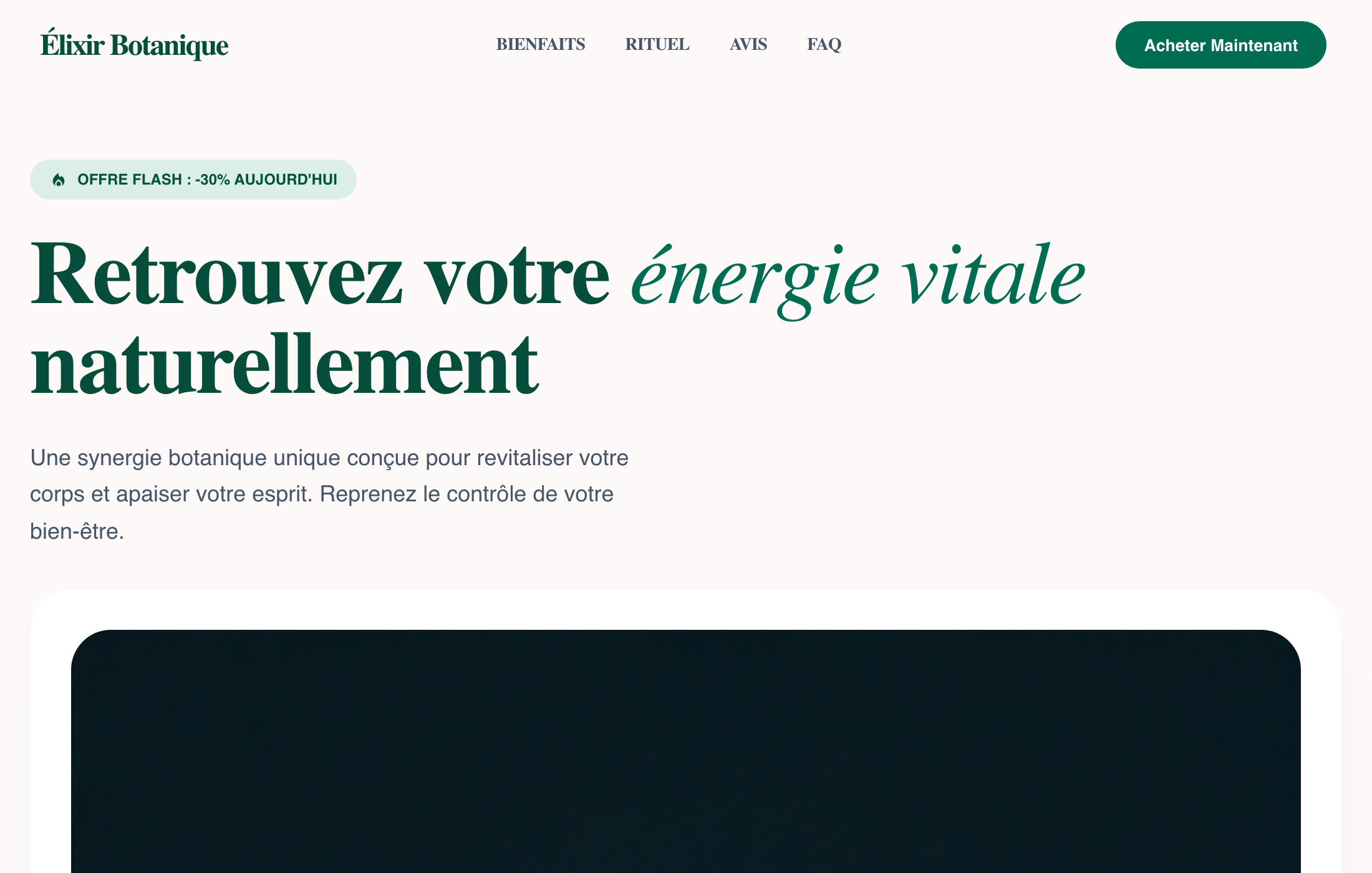 Boutique Verdant Vitality — complément alimentaire